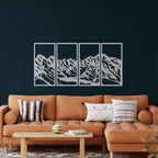 Mountain Range Metal Wall Art - Decor available at Dekadron for $139.90