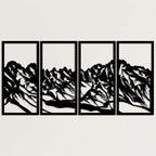 Mountain Range Metal Wall Art - Decor available at Dekadron for $129.90