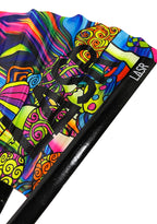 LASR Mushroom Madness UV Reactive Rave Fan — product view