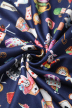 Matilda Navy Blue Wonderland Wrap Dress