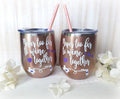 Never Too Far to Wine Together Wine Tumbler - love-in-the-city-shop