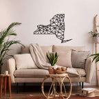 New York Map Metal Wall Art - Decor available at Dekadron for $62.90
