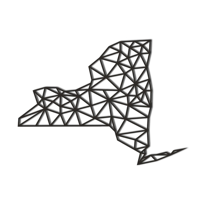 New York Map Metal Wall Art - Decor available at Dekadron for $62.90