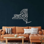 New York Map Metal Wall Art - Decor available at Dekadron for $67.90
