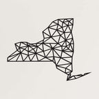 New York Map Metal Wall Art - Decor available at Dekadron for $62.90