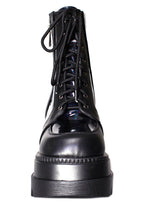 LASR Nightshade Hologram Black Platform Boots — product view