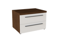Nightstand Belfast 2 Drawers Walnut (Limited 3 Months Warranty)