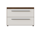 Nightstand Belfast 2 Drawers Walnut (Limited 3 Months Warranty)