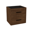 Nightstand Rome 2 Drawers Walnut (Limited 3 Months Warranty)