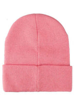 Bioworld Nintendo Kirby Big Face Embroidered Beanie in pink — back view