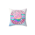 Obsessive Cupcake Disorder Faux Suede Pillow