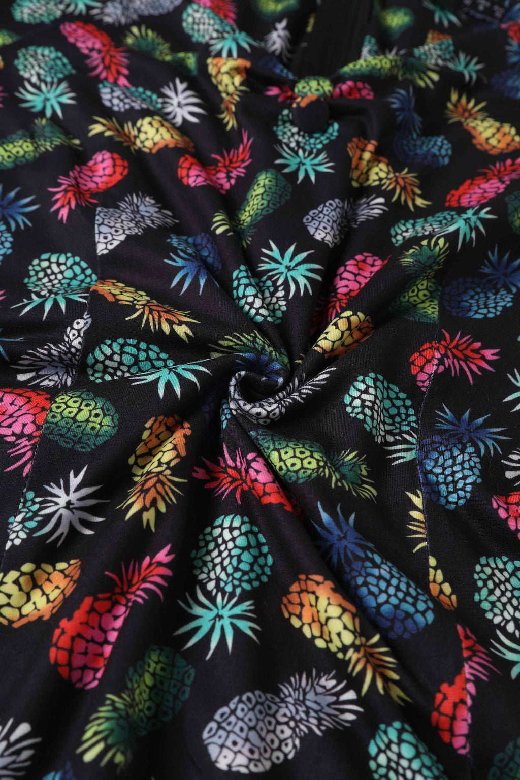 Lilian Off Shoulder Black Pineapple Top