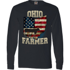 Ohio State Farmer Limited Edition Print T-Shirt & Apparel Long Sleeve Black