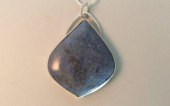 One Drop - Dumortierite in Sterling Silver | Of Coins & Crystals