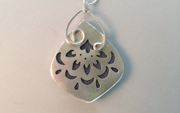 One Drop - Dumortierite in Sterling Silver | Of Coins & Crystals
