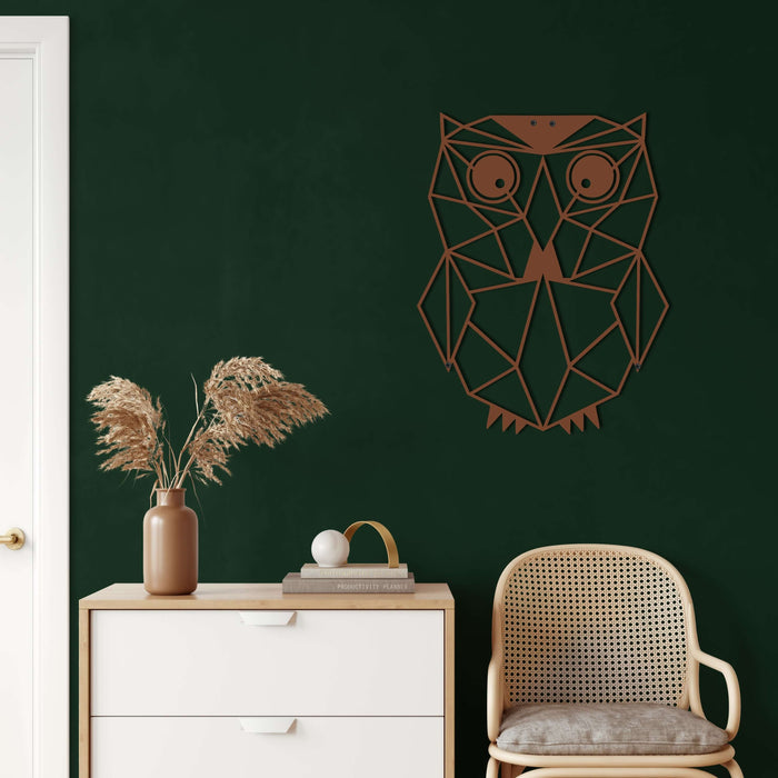 Owl Metal Wall Art - Decor available at Dekadron for $69.90