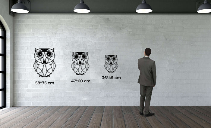 Owl Metal Wall Art - Decor available at Dekadron for $64.90