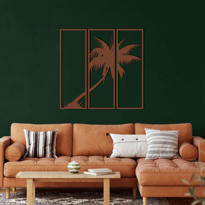 Palm Tree Metal Wall Art - Decor available at Dekadron for $159.90