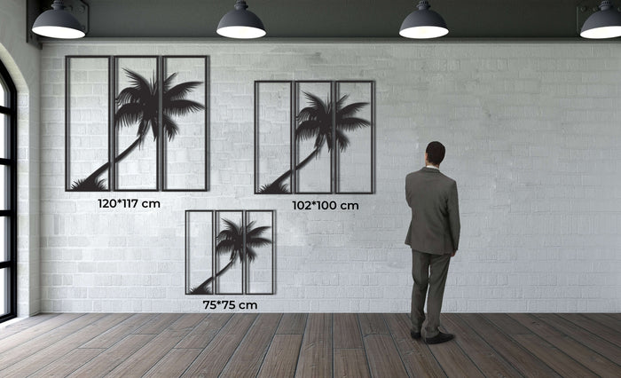 Palm Tree Metal Wall Art - Decor available at Dekadron for $149.90