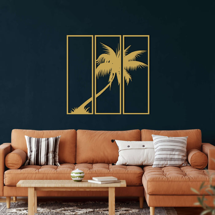 Palm Tree Metal Wall Art - Decor available at Dekadron for $159.90