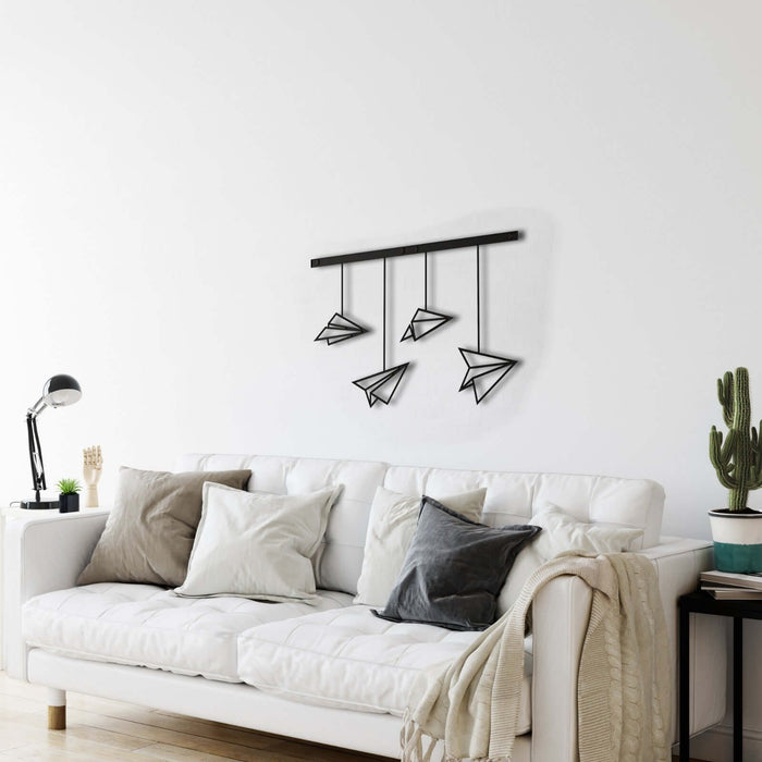 Paper Plane Metal Wall Art - Decor available at Dekadron for $99.90