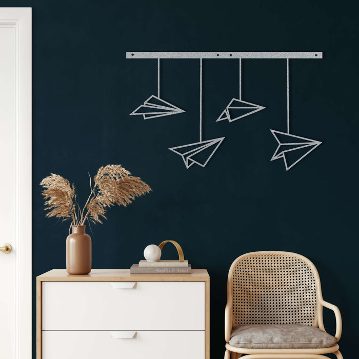 Paper Plane Metal Wall Art - Decor available at Dekadron for $84.90