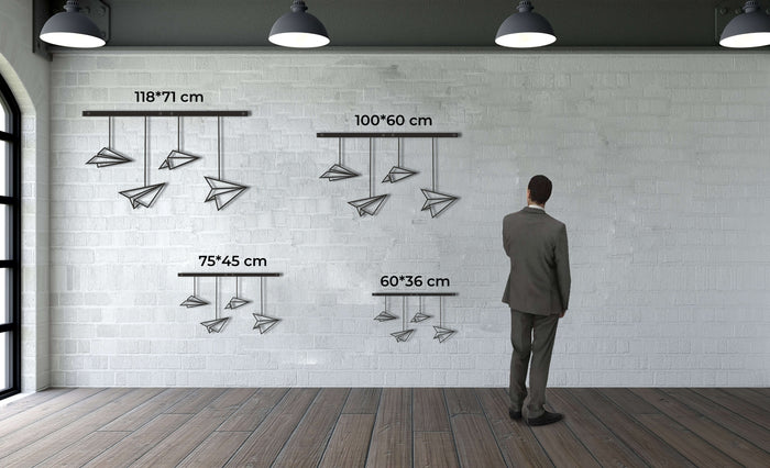 Paper Plane Metal Wall Art - Decor available at Dekadron for $79.90