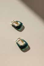Pendientes Glossy Diana Emerald · Wisteria ·
