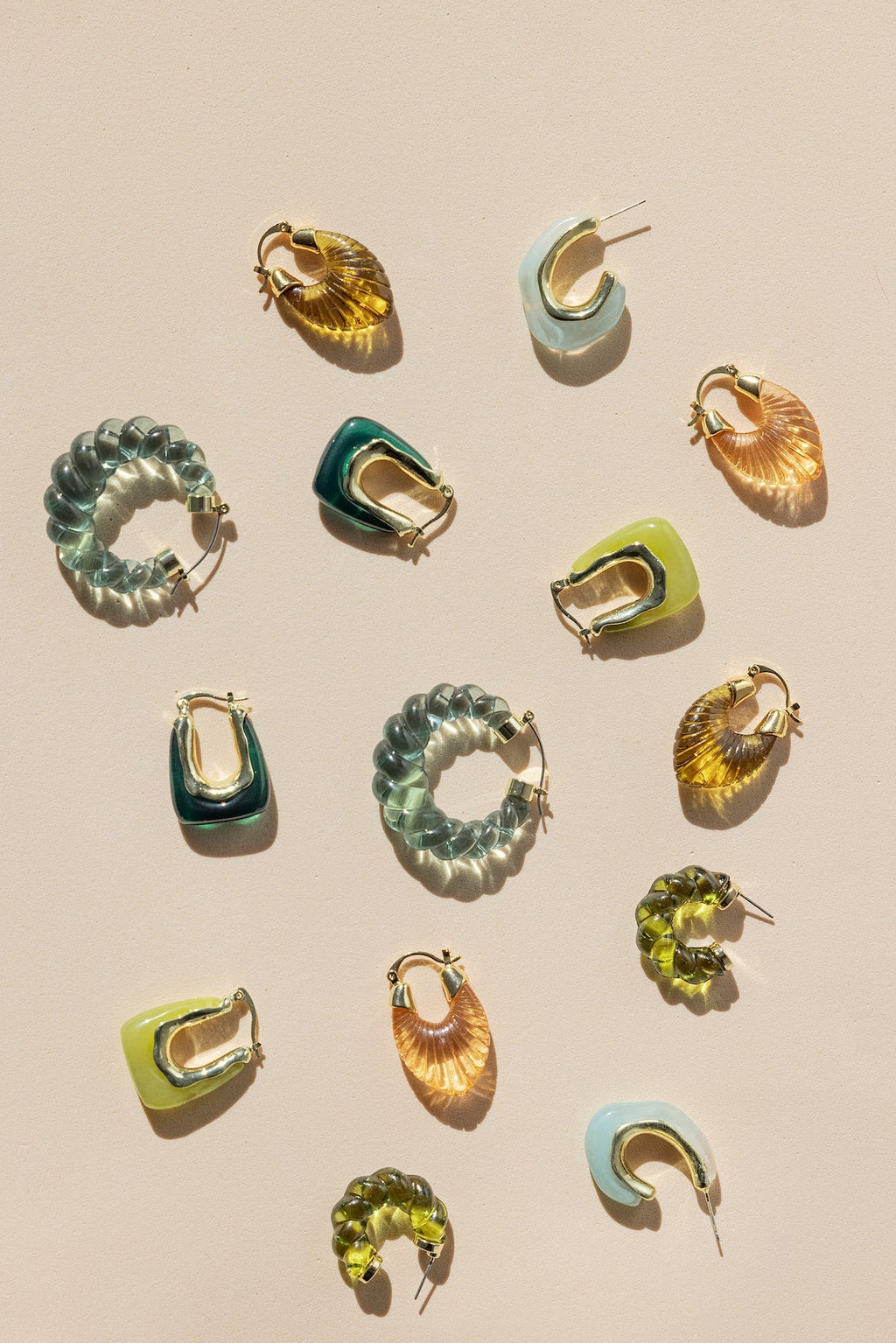 Pendientes Glossy Lia Green · Wisteria ·