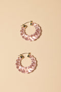 Pendientes Glossy Lola Pink · Hamptons ·
