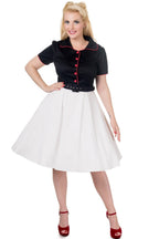 Penelope Diner Rockabilly Shirt Dress in Black/White/Red