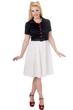 Penelope Diner Rockabilly Shirt Dress in Black/White/Red