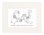 People Who Can't Have Pets Cartoon Print