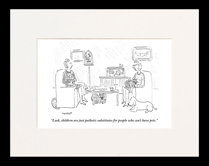People Who Can't Have Pets Cartoon Print