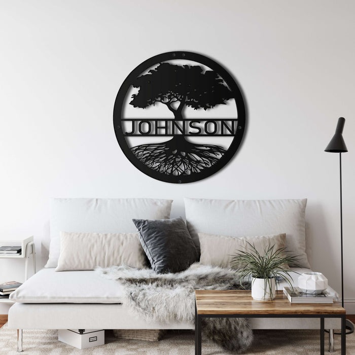 Personalized Family Tree Metal Wall Art - Decor available at Dekadron for $69.90