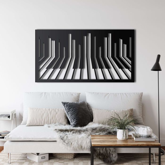 Piano Metal Wall Art - Decor available at Dekadron for $69.90