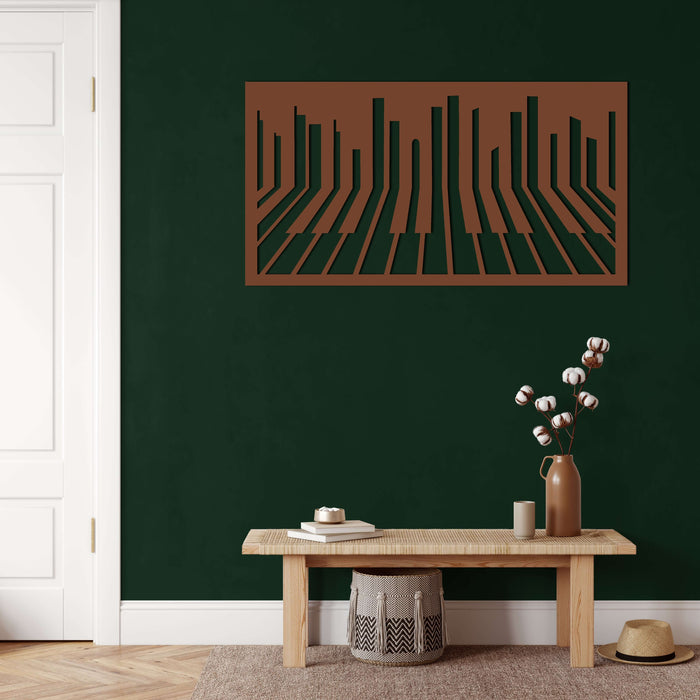 Piano Metal Wall Art - Decor available at Dekadron for $74.90