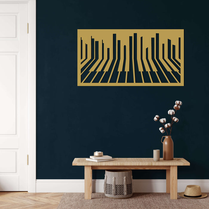 Piano Metal Wall Art - Decor available at Dekadron for $74.90
