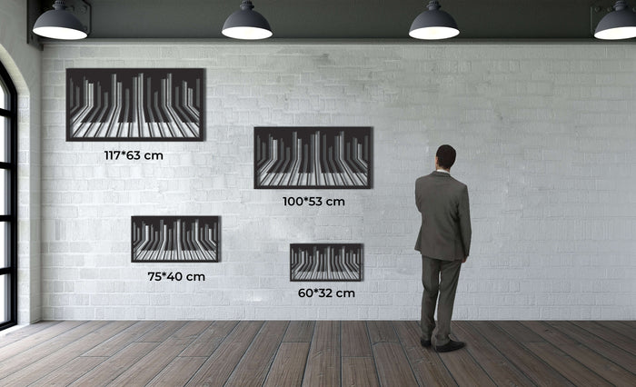 Piano Metal Wall Art - Decor available at Dekadron for $69.90