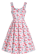 Amanda Pink Cherry Flared Dress