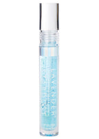 Lavender Stardust Pool Sparkle Cosmic Lip Gloss in light blue with shimmer on rave makeup lip gloss — front view