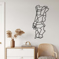 Portugal Map Metal Wall Art - Decor available at Dekadron for $49.90