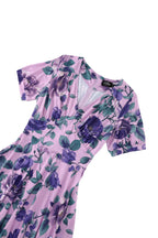 Julia Purple Rose Midi Dress
