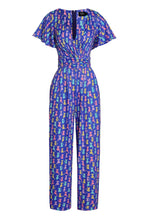 Esther Rainbow Cat Purple Jumpsuit