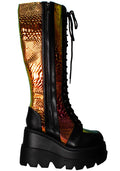 LASR Radioactive Hi Black Platform Boots — product view