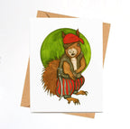 PinkPolish Design Note Cards "Rapscallion" Handmade Notecard