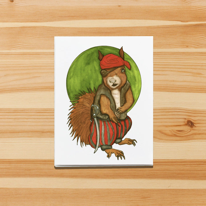 PinkPolish Design Note Cards "Rapscallion" Handmade Notecard