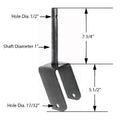 Replacement Caster Yoke for Bobcat 36411, 36526 | CYS6581, CYS6581 | MowMore