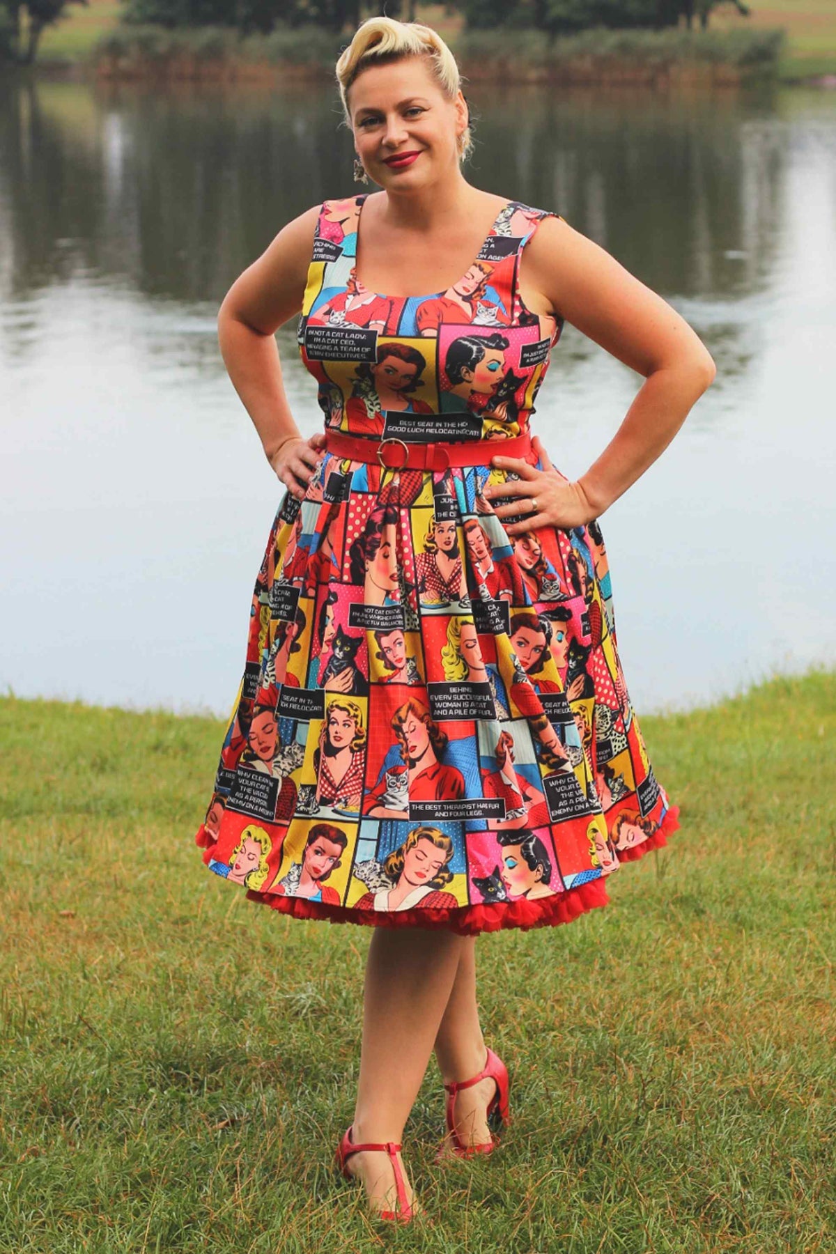 Amanda Cat Lover Comic Dress