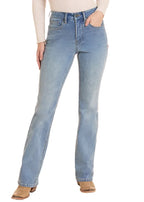 Rock & Roll Cowgirl Women's Sculpted Light Wash High-Rise Bootcut Jeans BW4HD09922